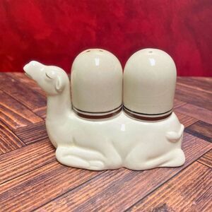 Vintage Rare Fitz & Floyd Camel Salt & Pepper Shaker Set (c. 1978)